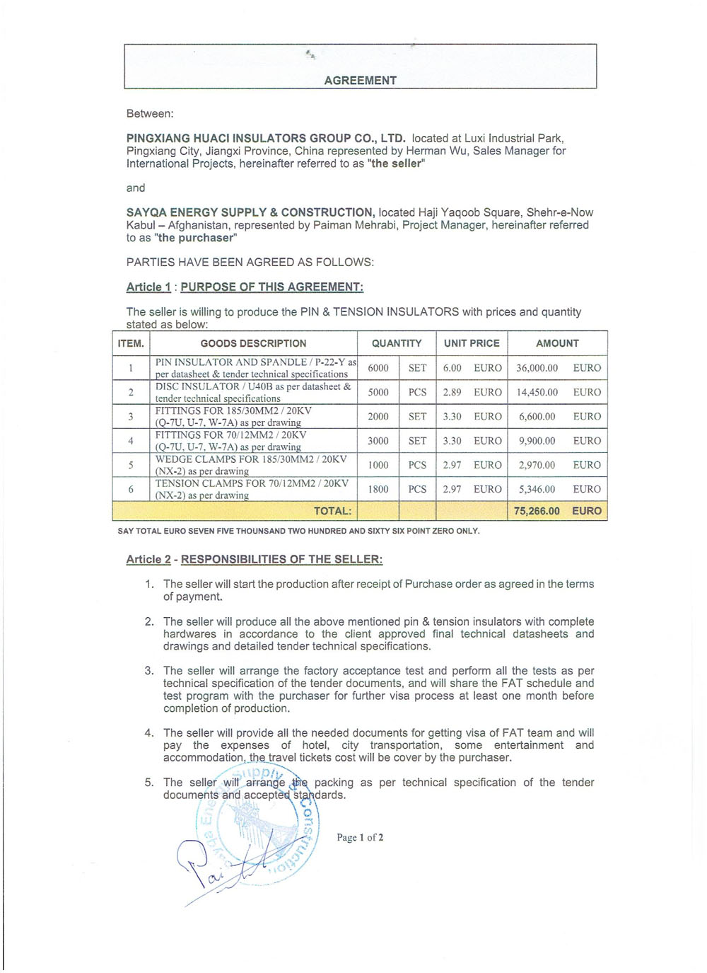 Sayqa Energy Supply and Construction Co.